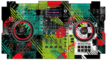 Pioneer DJ XDJ XZ Skin Fractor Green